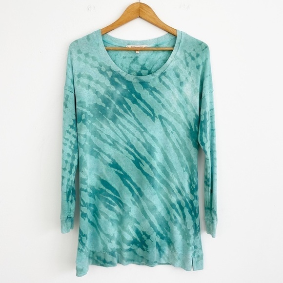 Soft Surroundings Turquoise Long Sleeves Sweatshirt Tunic Size Xsmall - Picture 2 of 16